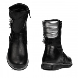 Stivali per bambini piccoli 107c nero combinato