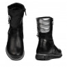 Stivali per bambini piccoli 107c nero combinato