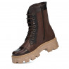 Stivaletti donna 3358 a marrone combinato