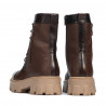 Stivaletti donna 3358 a marrone combinato