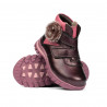 Stivaletti bimbi piccoli 104c viola perla combinato