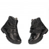 Stivaletti bambini 3024 nero combinato