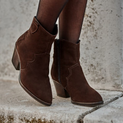 Stivaletti donna 3367 bufo caffè