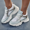 Scarpe sportive donna 6038 azzurro perla combinato