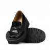 Scarpe casual donna 6041 coccodrillo nero combinato
