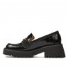 Scarpe casual donna 6041 coccodrillo nero combinato