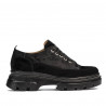 Scarpe casual donna 6043 velluto nero combinato