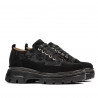 Scarpe casual donna 6043 velluto nero combinato