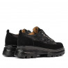 Scarpe casual donna 6043 velluto nero combinato