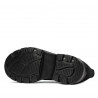 Scarpe casual donna 6043 velluto nero combinato