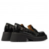Scarpe casual donna 6041 coccodrillo nero combinato