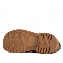 Scarpe casual donna 6041 coccodrillo marrone combinato