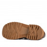 Scarpe casual donna 6041 coccodrillo marrone combinato