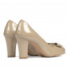 Scarpe eleganti donna 1245 vernice beige