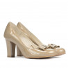 Scarpe eleganti donna 1245 vernice beige