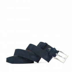 Cintura uomo 05b blu scamosciato