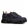 Scarpe casual donna 6043 indaco velluto combinato