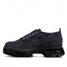 Scarpe casual donna 6043 indaco velluto combinato
