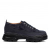Scarpe casual donna 6043 indaco velluto combinato