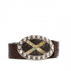 Cintura unisex 02ld marrone scuro