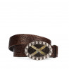 Cintura unisex 02ld marrone scuro
