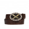 Cintura unisex 02ld marrone scuro