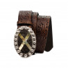 Cintura unisex 02ld marrone scuro