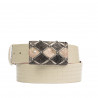 Cintura unisex 05ld vernice beige