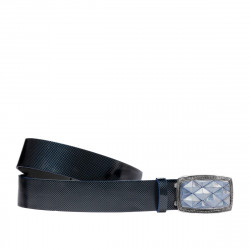 Cintura unisex 07ld vernice blu