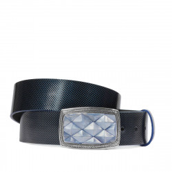 Cintura unisex 07ld vernice blu