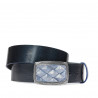 Cintura unisex 07ld vernice blu