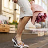 Scarpe casual/eleganti donna 6037 rame combinato