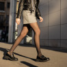 Scarpe casual donna 6041 coccodrillo nero combinato