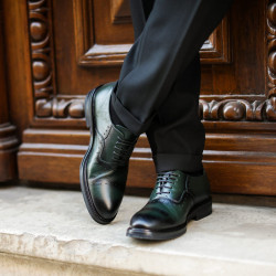 Scarpe eleganti uomo 937 a verde lifestyle