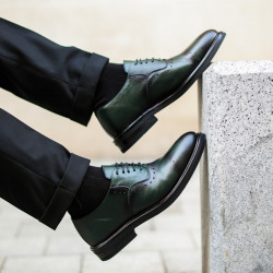 Scarpe eleganti uomo 937 a verde lifestyle