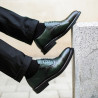Scarpe eleganti uomo 937 a verde lifestyle