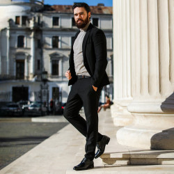 Scarpe eleganti uomo 908 nero