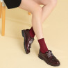 Scarpe casual donna 6025 vernice bordeaux
