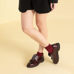 Scarpe casual donna 6025 vernice bordeaux