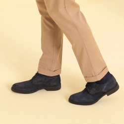 Scarpe casual/eleganti uomo 918 indaco velluto lifestyle