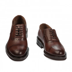 Scarpe eleganti adolescenti 381 a cognac