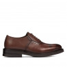Scarpe eleganti adolescenti 381 a cognac