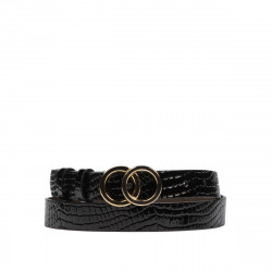 Cintura donna 29m croco nero
