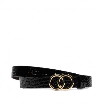 Cintura donna 29m croco nero