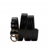 Cintura donna 29m croco nero