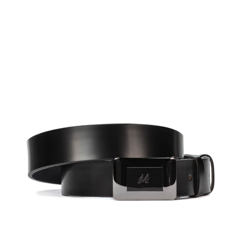 Cintura uomo 42b nero lucido