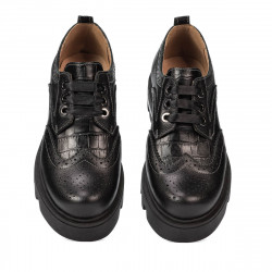 Scarpe casual donna 6047 nero combinato