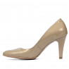 Scarpe eleganti donna 1234 vernice beige