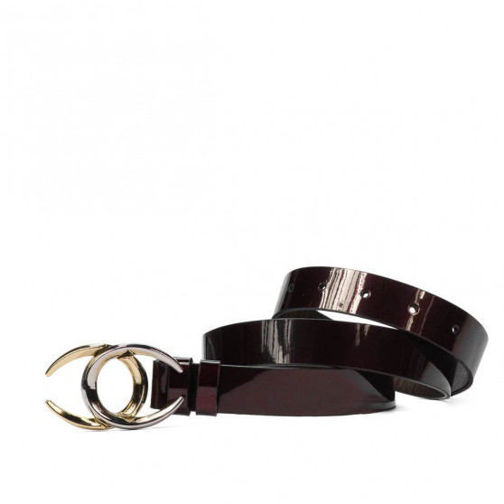 Cintura donna 21m vernice bordeaux