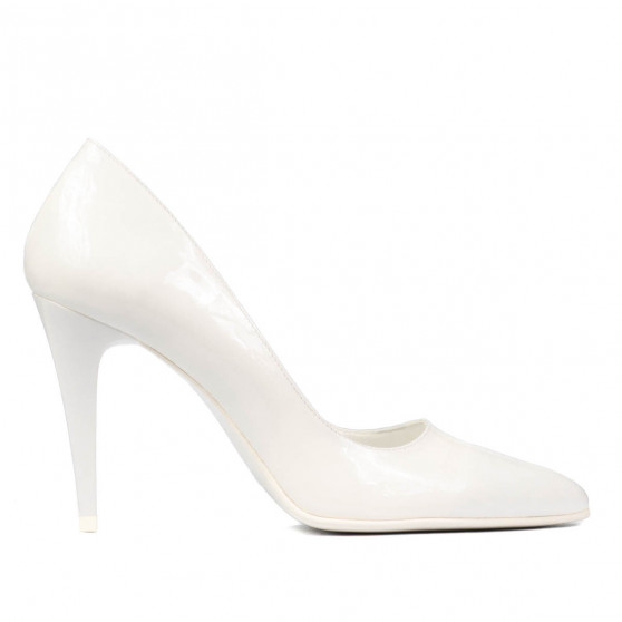 Scarpe eleganti donna 1246 vernice bianca